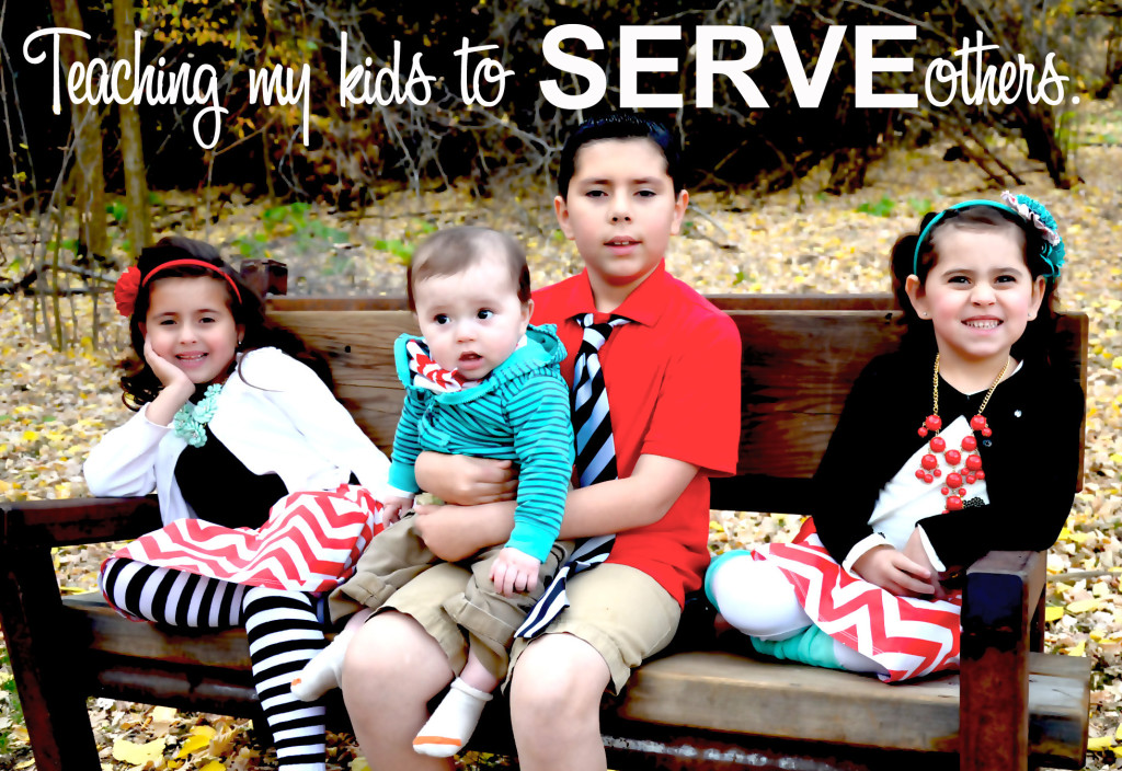 teaching my kids to serve